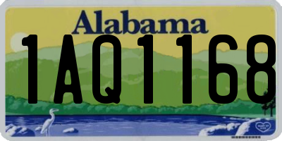 AL license plate 1AQ1168