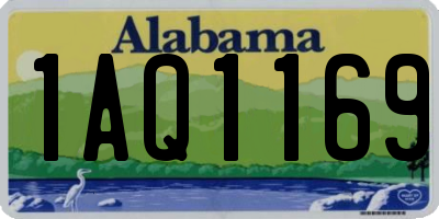 AL license plate 1AQ1169