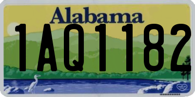 AL license plate 1AQ1182