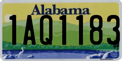 AL license plate 1AQ1183
