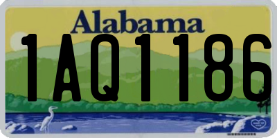AL license plate 1AQ1186