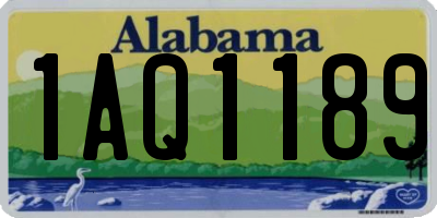 AL license plate 1AQ1189