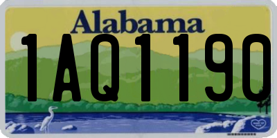 AL license plate 1AQ1190