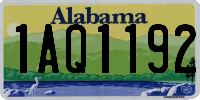 AL license plate 1AQ1192