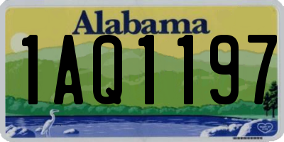 AL license plate 1AQ1197