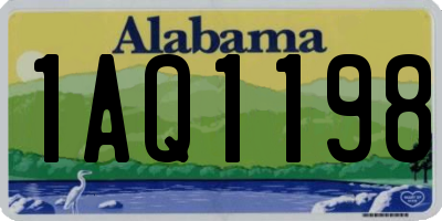 AL license plate 1AQ1198