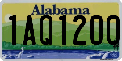 AL license plate 1AQ1200