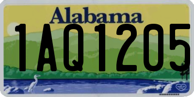 AL license plate 1AQ1205