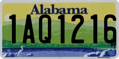 AL license plate 1AQ1216