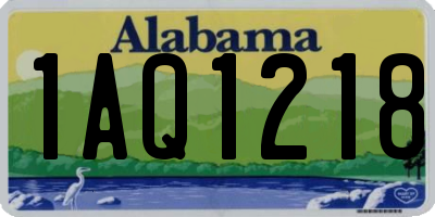 AL license plate 1AQ1218