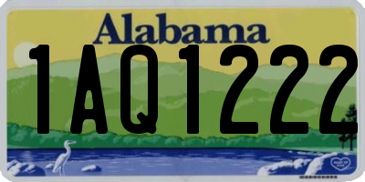 AL license plate 1AQ1222