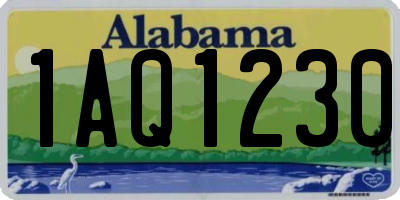 AL license plate 1AQ1230