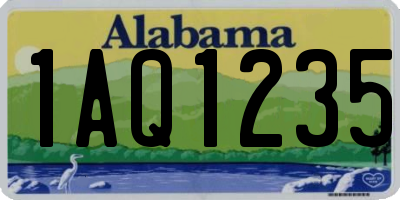 AL license plate 1AQ1235