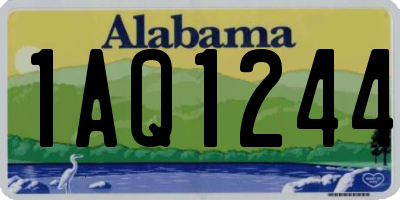 AL license plate 1AQ1244