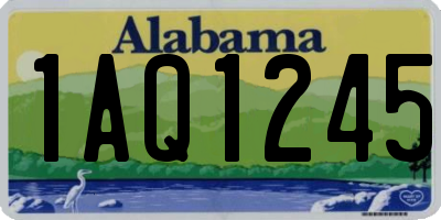 AL license plate 1AQ1245