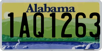 AL license plate 1AQ1263