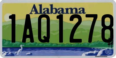 AL license plate 1AQ1278