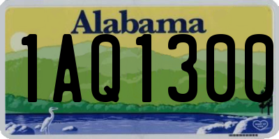 AL license plate 1AQ1300