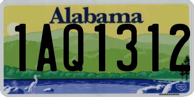 AL license plate 1AQ1312