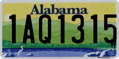 AL license plate 1AQ1315