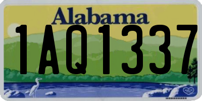 AL license plate 1AQ1337