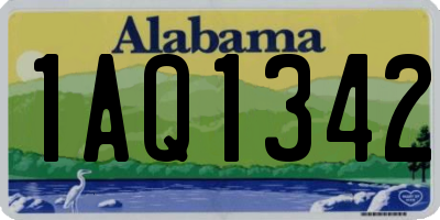 AL license plate 1AQ1342