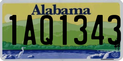 AL license plate 1AQ1343