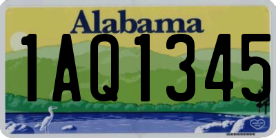 AL license plate 1AQ1345