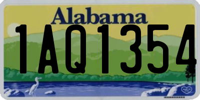 AL license plate 1AQ1354