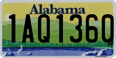 AL license plate 1AQ1360