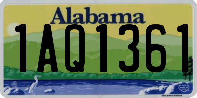 AL license plate 1AQ1361