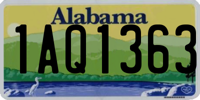 AL license plate 1AQ1363