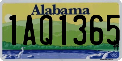 AL license plate 1AQ1365