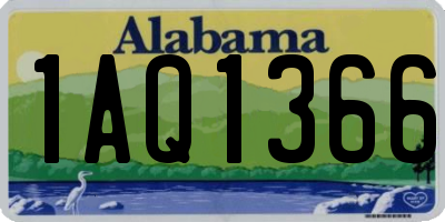 AL license plate 1AQ1366