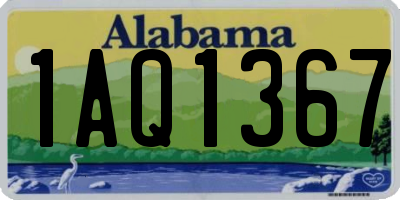 AL license plate 1AQ1367