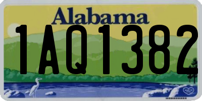 AL license plate 1AQ1382