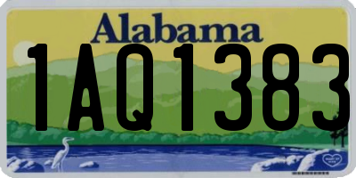 AL license plate 1AQ1383