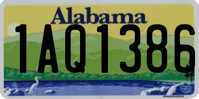 AL license plate 1AQ1386