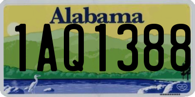AL license plate 1AQ1388