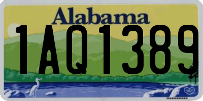 AL license plate 1AQ1389
