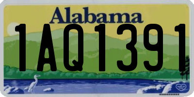 AL license plate 1AQ1391