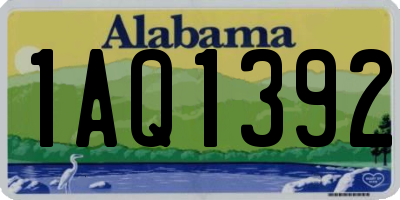 AL license plate 1AQ1392