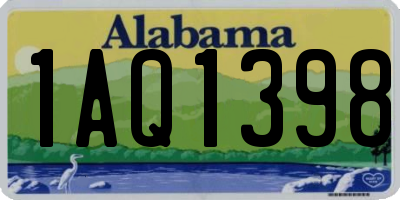 AL license plate 1AQ1398