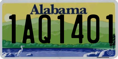 AL license plate 1AQ1401