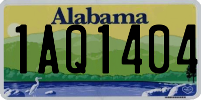AL license plate 1AQ1404