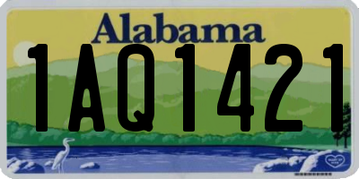 AL license plate 1AQ1421