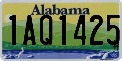 AL license plate 1AQ1425
