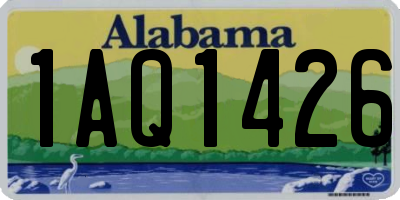 AL license plate 1AQ1426