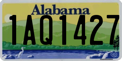 AL license plate 1AQ1427