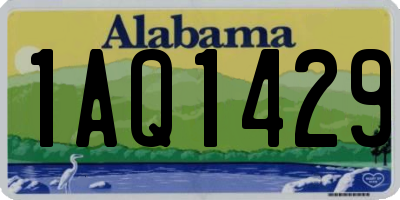 AL license plate 1AQ1429